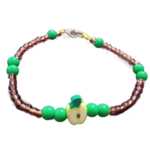 Pulsera de Manzana en Mostacilla