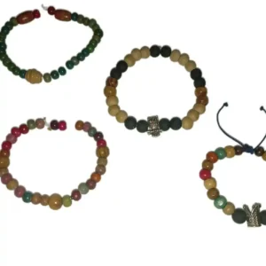 Pulsera de Perlas de Madera