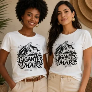 Camiseta Gigantes Blanca Talla M — Turbantes Café y miel en Cali