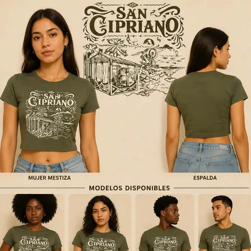 Camiseta San Cipriano Verde Militar Talla M