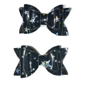 Moños Negros con Estrellas