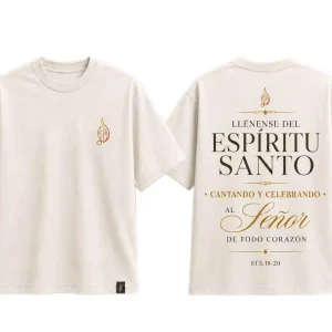 Camiseta Cristiana Oversize Espíritu Santo Dorada — Mt inspiration en Manizales