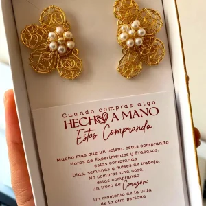 Aretes Media Flor